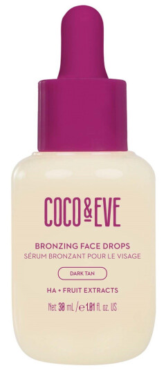 Coco & Eve Bronzing Face Drops Dark Tan