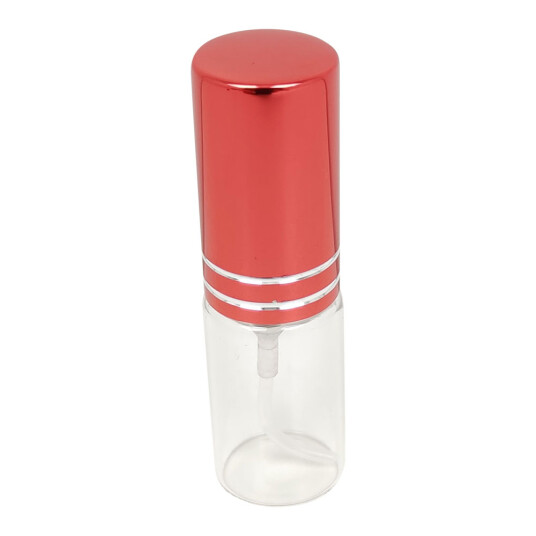 Sprayflaske med farget lokk - Atomizer for munnvann eller parfyme - 5 ml. RØD Sprayflaske med farget lokk - Atomizer for munnvann eller parfyme - 5 ml. RØD