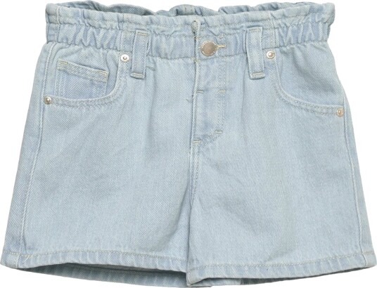 Mango Paperbag Denim Shorts Blue 70