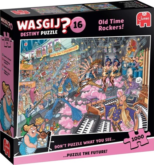 Wasgij Destiny 16 Puslespill Old Time Rockers! 1000 Brikker