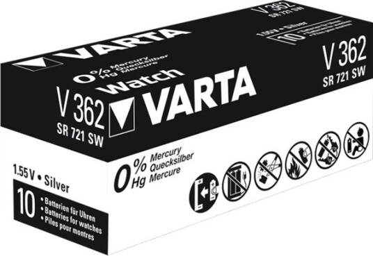 Varta V362 Sølvoksid Engangsbatteri 21mAh