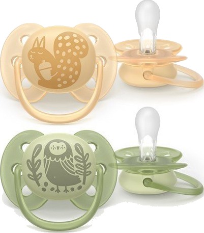 Philips Avent SCF09146 Soft Smokk 6-18 mnd Gul Og Grønn 2 stk Philips Avent SCF09146 Soft Smokk 6-18 mnd Gul Og Grønn 2 stk