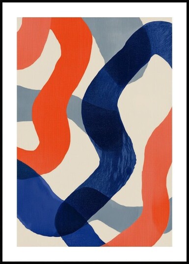Bold Line Art Plakat Plakat / 70x100cm Bold Line Art Plakat Plakat / 70x100cm