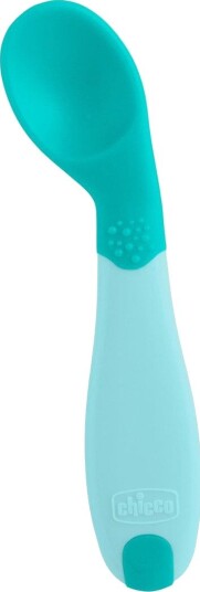 Chicco Første Skje Ergonomisk BPA-fri 8+ Måneder Turkis