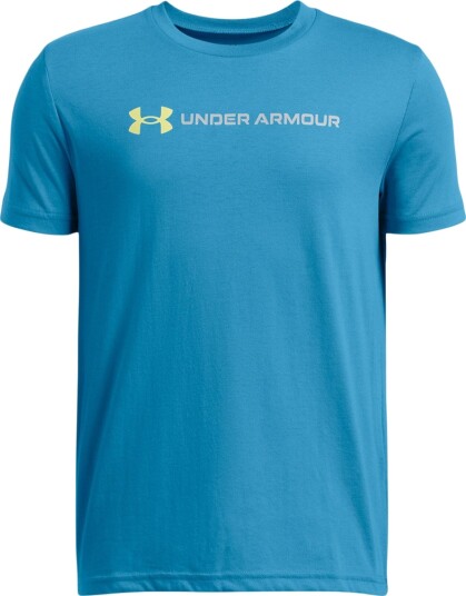 Under Armour Logo Sportstyle Wordmark T-skjorte Barn Blå 128 - 140