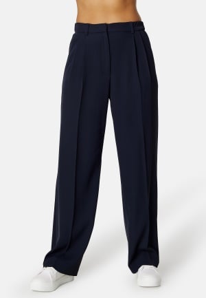 BUBBLEROOM Denice wide suit pants Dark blue 42