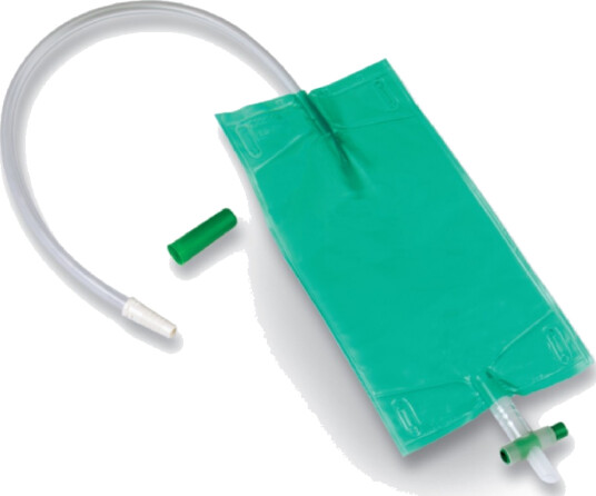 Curion urinpose 0,5l 45cm slange m/avtappning 25 stk Curion urinpose 0,5l 45cm slange m/avtappning 25 stk