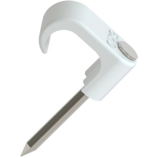 Namron Klips 6x10mm Hvit Sf 25mm Stift 100 Stk
