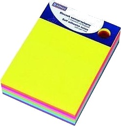 Donau Selvklebende Blokk Med Hull For Skrivespiss 101X76 Mm 7 Farger X 40 Ark 280 7581001Pl 99