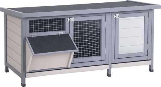 Northio Utendørs Kaninbur Med Asfalttak 112X50X54 cm