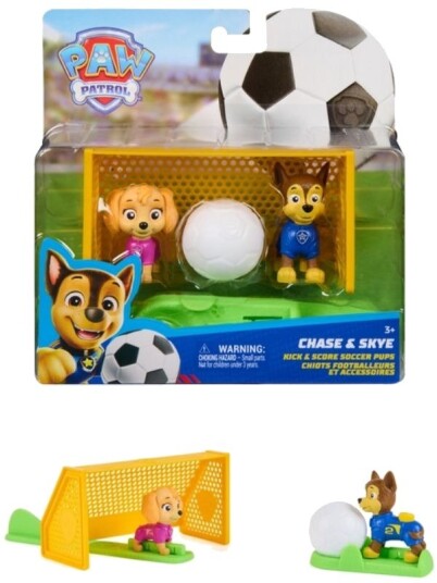 Paw Patrol Pup Squad Fotballsett Med Chase Og Skye