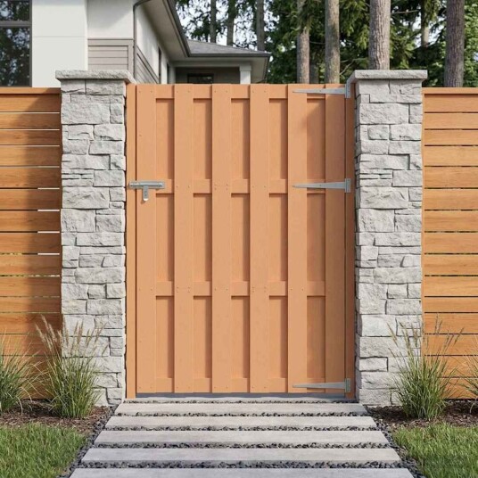 vidaXL Hageport 100 x 150 cm WPC og Aluminium Brun