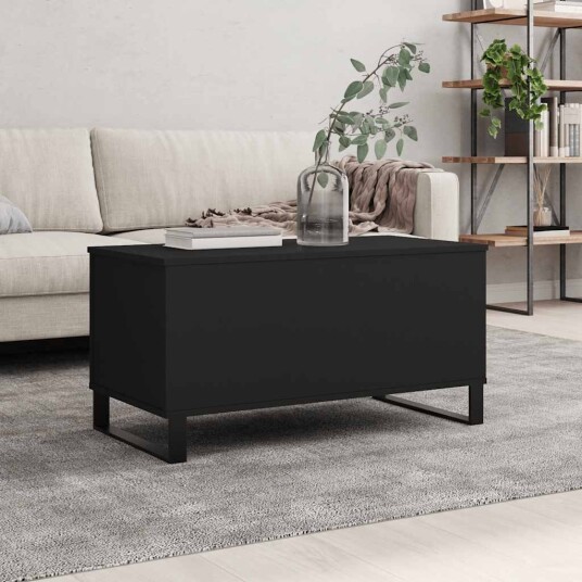 Salongbord svart 90x44,5x45 cm konstruert tre 8721012112926 Salongbord svart 90x44,5x45 cm konstruert tre 8721012112926
