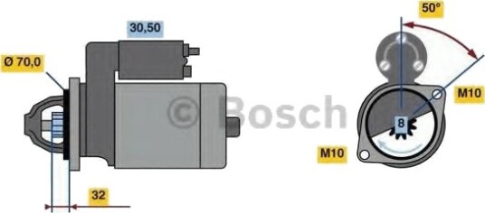 BOSCH 0 986 023 230 Starter BOSCH 0 986 023 230 Starter