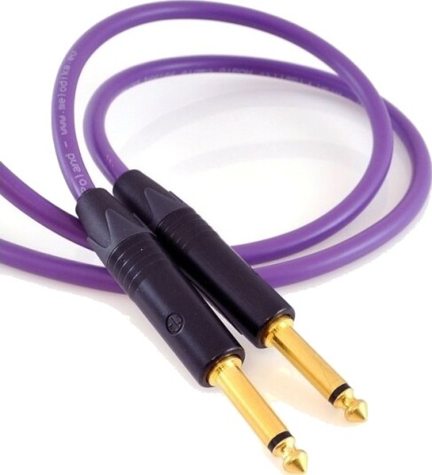 Melodika Jack 6,3Mm Jack 6,3Mm Kabel 0,5M Lilla