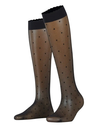 Falke Women Dot 15 Denier Transparent Matt - Black - 39-42 Falke Women Dot 15 Denier Transparent Matt - Black - 39-42