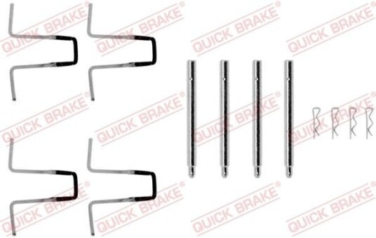 Tilbehørsett, skivebremse belegg QUICK BRAKE 109-0977 Tilbehørsett, skivebremse belegg QUICK BRAKE 109-0977