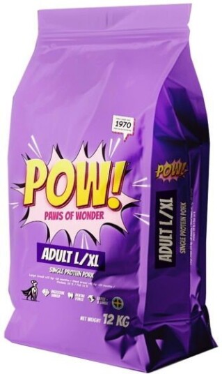 POW! Hundefôr Adult Large/X-Large Svinekjøtt 12 kg POW! Hundefôr Adult Large/X-Large Svinekjøtt 12 kg