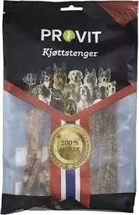 Provit Tørka Kjøttstenger 5pk - Naturlig Hundegodbit for Tannpleie