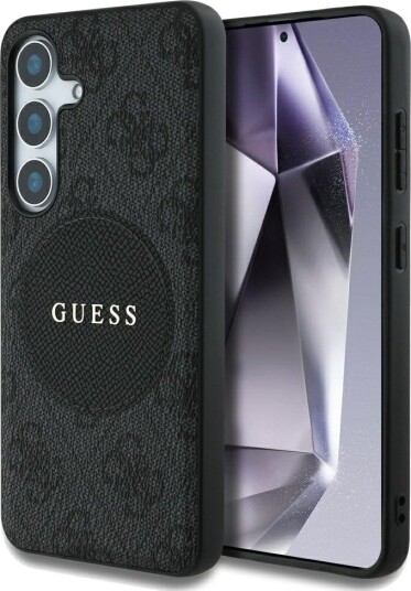 Guess 4G Round Patch MagSafe-deksel til Samsung Galaxy S25 Plus - Svart