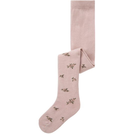 Name It Shadow Gray Small Flowers Nmfwak Wo/Bl Strømpebukser Aoj 98-104