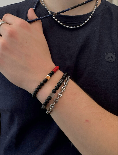 Samie Nohr Bracelet Black 19 cm Samie Nohr Bracelet Black 19 cm