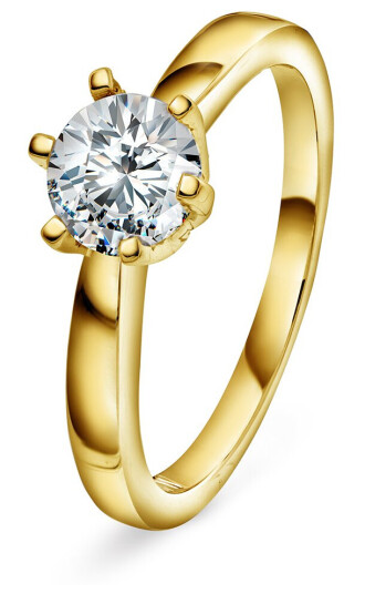 Olivia, Ring i 585 gult gull med diamant 1,00 ct, størrelse 52