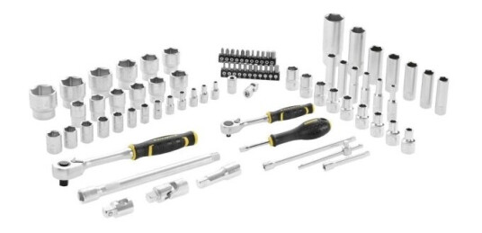Stanley Pipenøkkelsett 1/4" 1/2" - 81 deler