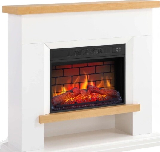 Artiflame Shelford Frittstående Elektrisk Peis - Hvit (ELP-40-166-AF23BS)