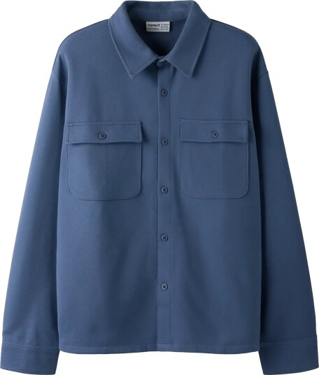 Name It Nkmdarin Ls Sweat Overshirt Unb Blue 158 164