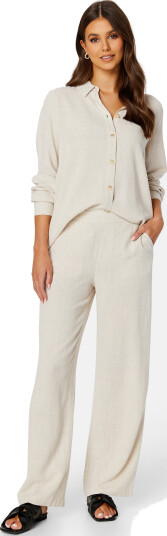 Object Collectors Item Objsanne Aline Wide Pant Sandshell 42 Object Collectors Item Objsanne Aline Wide Pant Sandshell 42