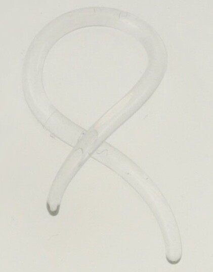Utgått Loop Pyrex Gennomsiktig Piercing 2 mm