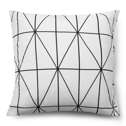 Nordstrand Home Putetrekk 100 % bomull 60x63 cm Hvitt sengesett putetrekk med harlekinmønster  dynetrekk