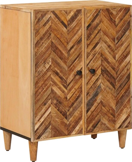 vidaXL Oppbevaringsskap Brun 60 x 33,5 x 75 cm Massiv mango tre