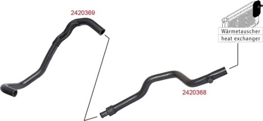 METZGER 2420369 Radiatorslange METZGER 2420369 Radiatorslange