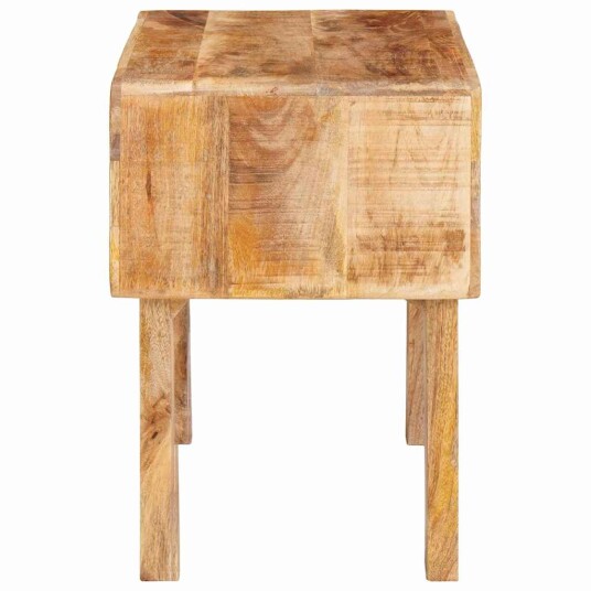 Sluttbord med hylle 40 x 32 x 46 cm heltre mango