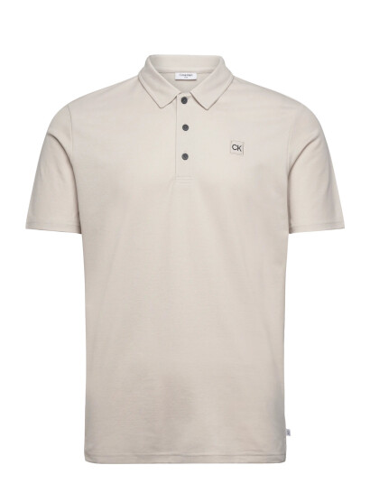 Calvin Klein Golf Jackson Badge Polo - Cream - M