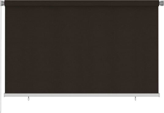 vidaXL Utendørs rullegardin 245 (B) x 140 (H) cm brun HDPE