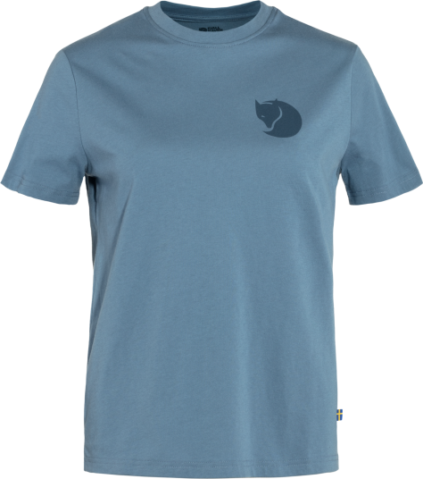 Fjellreven Women"s Fox Boxy Logo Tee Dawn Blue XXS