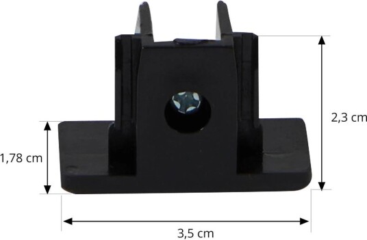 Lindby endestykke Linaro svart skrue 1-fase system