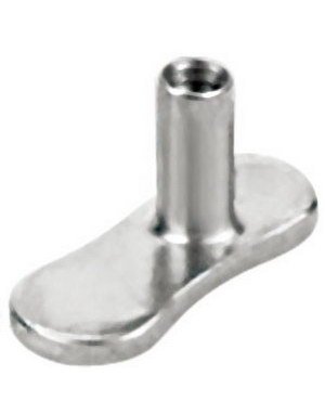Aab Strl Stangtykkelse 1.6 mm x Stanglengde 2 mm Metallic Foot Stål Dermal Anchor Stang