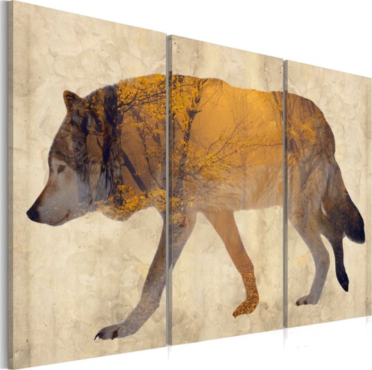 Bilde The Wandering Wolf 90x60 Artgeist sp. z o. o.