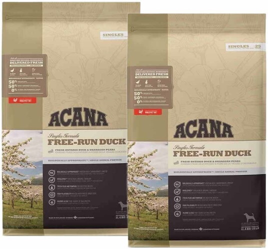 Acana Singles Free Run Duck 2X11.4 kg