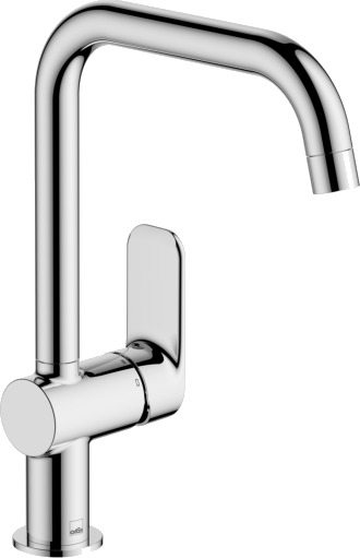 Oras Linea kjøkkenkran med buet tut 200 mm krom