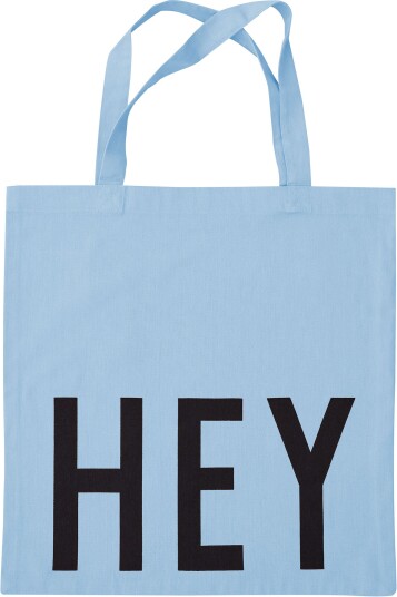 Design Letters Fav Tøypose Hey blue