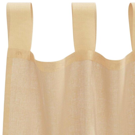 Voilegardiner med hemper 2 stk sand 140x175 cm 8721158553232
