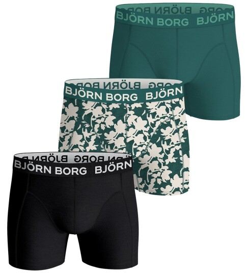 Björn Borg Boxershorts 3 pack Stretch Svart/Grønn/Beige Björn Borg 7 8 år 122 128 Boxershorts Björn Borg Boxershorts 3 pack Stretch Svart/Grønn/Beige Björn Borg 7 8 år 122 128 Boxershorts