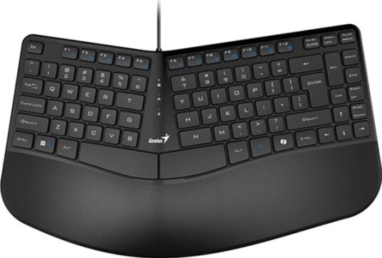 Genius-Tastatur Genius Ergo Kb-700 Cz/Sk Ergonomisk Kablet  Usb  Svart Copilot