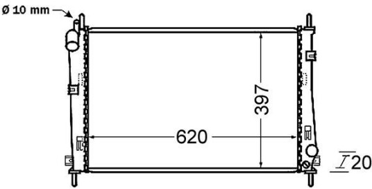 Radiator MAHLE ORIGINAL CR 1137 000S Radiator MAHLE ORIGINAL CR 1137 000S