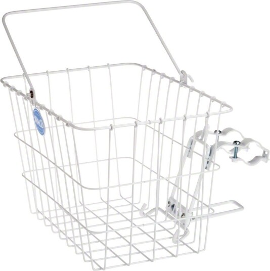 Wald 3133 Quick Release sykkelkurv hvit